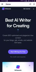 WriteSonic AI Content Writer APK 1